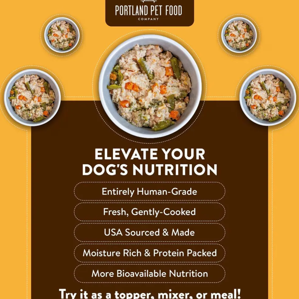 Portland Pet Food Company Hopkins' Pork N' Potato Homestyle Wet Dog Food Topper & Meal (9 oz x 8 pouches)