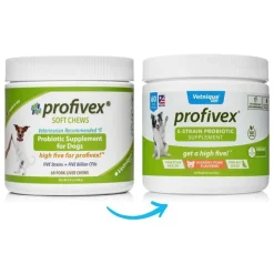 Profivex 5-Strain Probiotic Soft Chews For Dogs (60 Count)