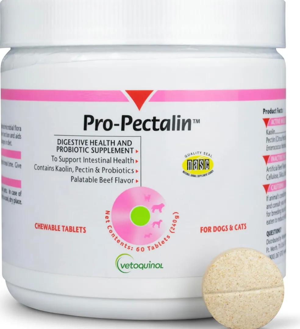 Pro-Pectalin Tablets - Anti Diarrhea Medicine for Dogs & Cats Tablets
