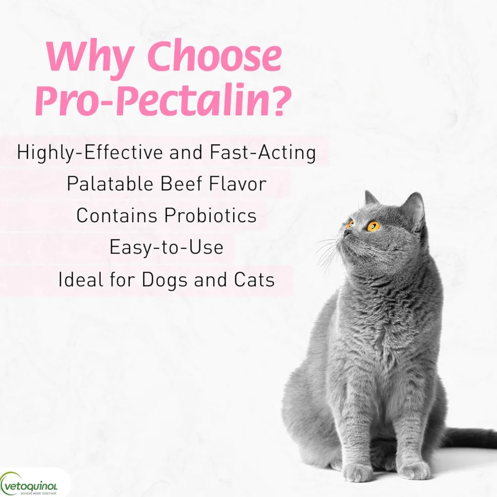 Pro-Pectalin Tablets - Anti Diarrhea Medicine for Dogs & Cats Tablets