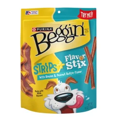 Purina Beggin' Fun Size Strips & Flavor Stix Bacon & Peanut Butter Flavor Dog Treats