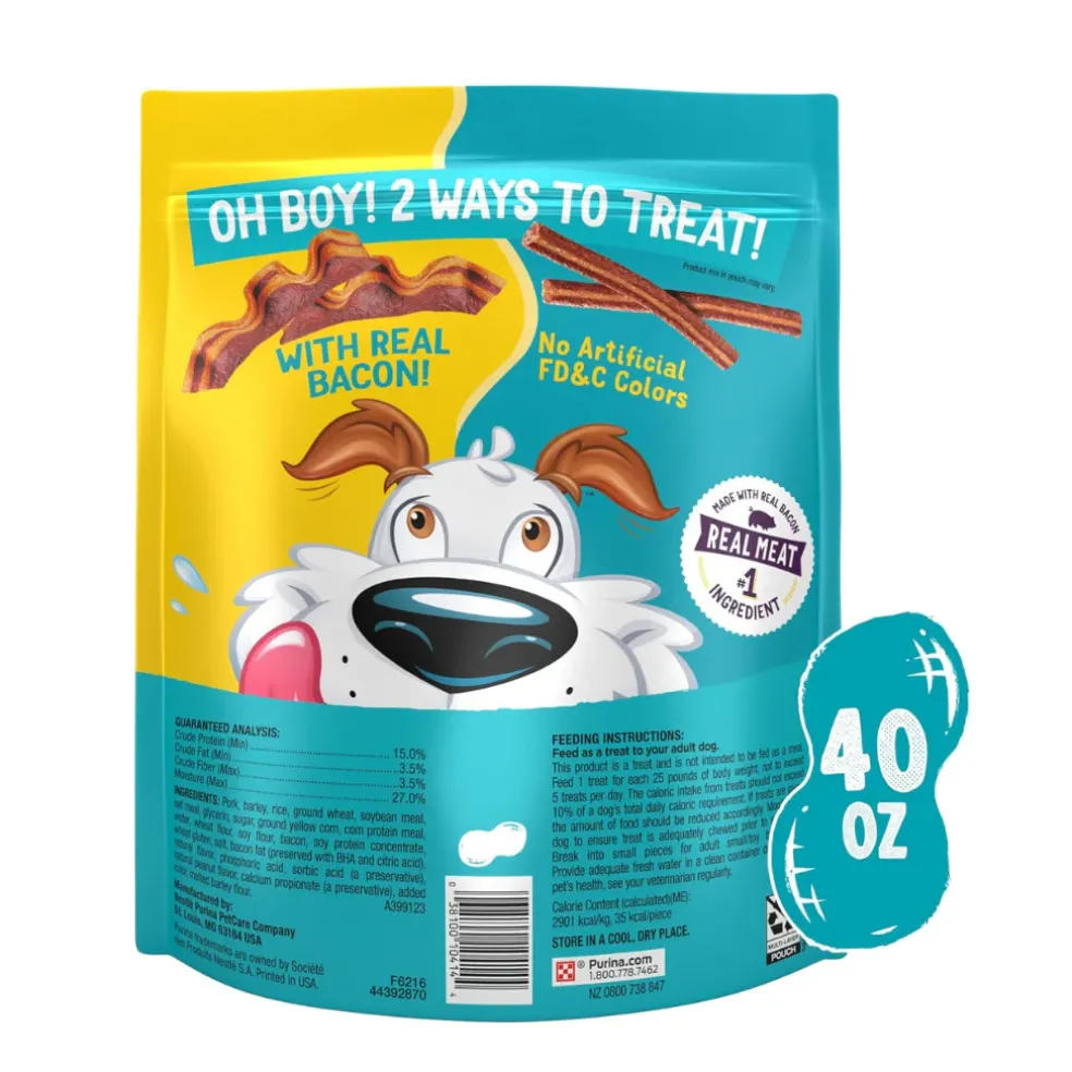 Purina Beggin' Fun Size Strips & Flavor Stix Bacon & Peanut Butter Flavor Dog Treats