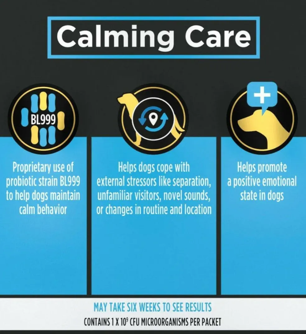 Purina Pro Plan Veterinary Supplements Calming Care Probiotic Powder Supplement for Dogs