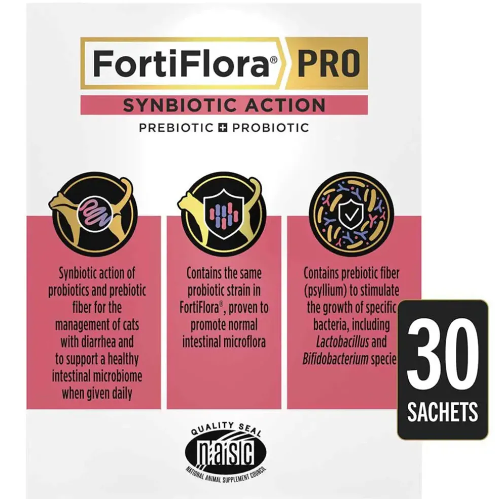 Purina Pro Plan Veterinary Supplements FortiFlora PRO Synbiotic Action Powder Supplement for Cats