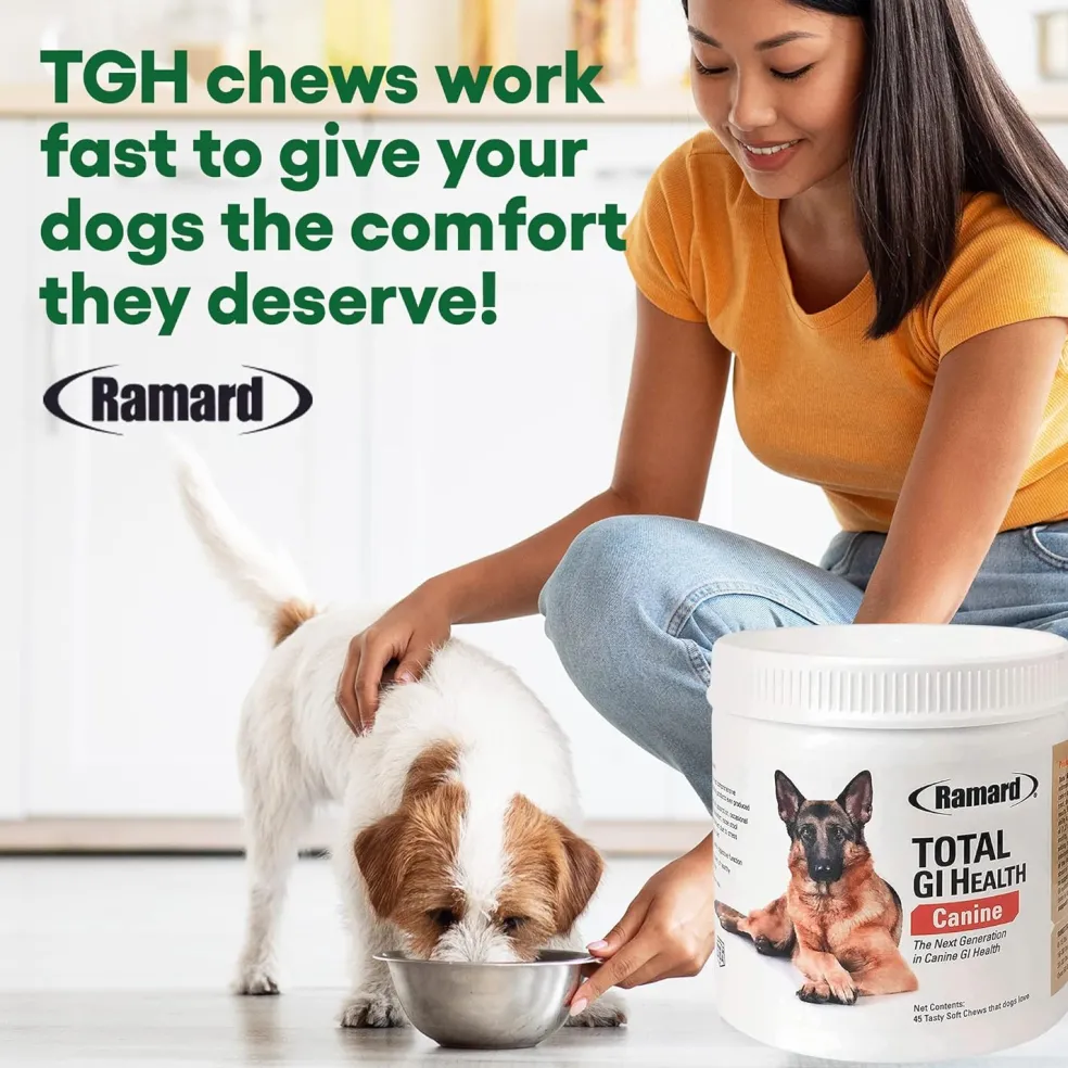 Ramard Total GI Health Supplement for Dogs (45 Soft Chews)