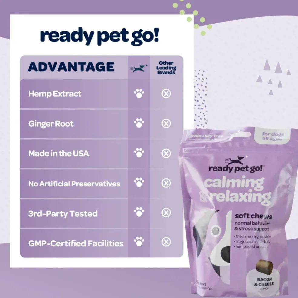 Ready Pet Go Calming & Relaxing Support for Dogs (90 soft chews)