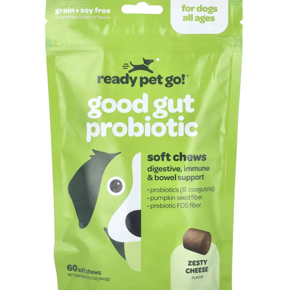 Ready Pet Go Good Gut Probiotic Support for Dogs (60 soft chews)