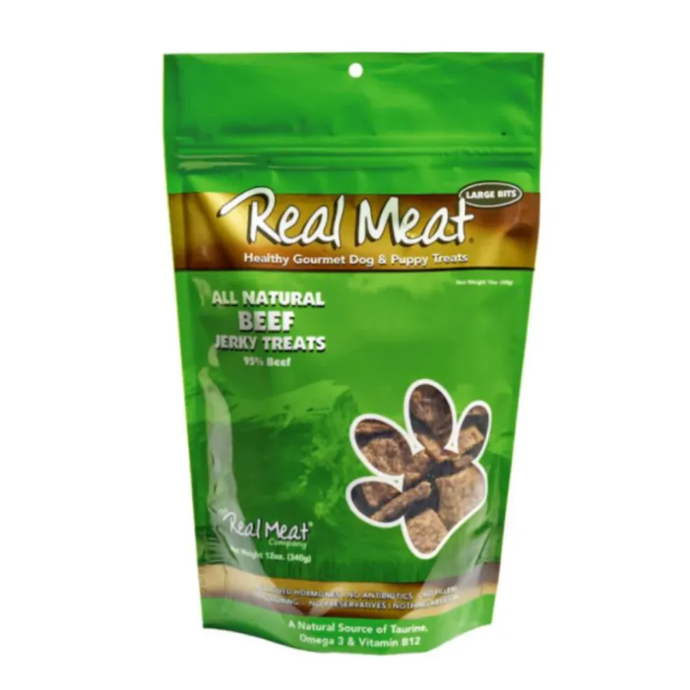 Real Meat All Natural Beef Jerky Treats for Dogs
