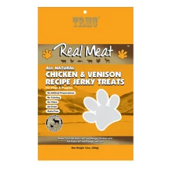Real Meat All Natural Chicken & Venison Jerky Treats for Dogs