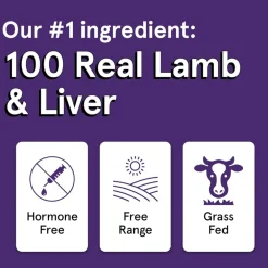 Real Meat All Natural Lamb & Liver Jerky Treats for Dogs
