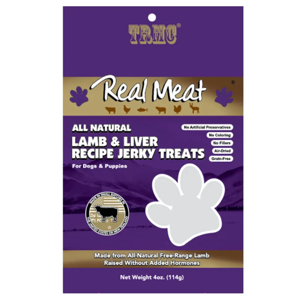 Real Meat All Natural Lamb & Liver Jerky Treats for Dogs