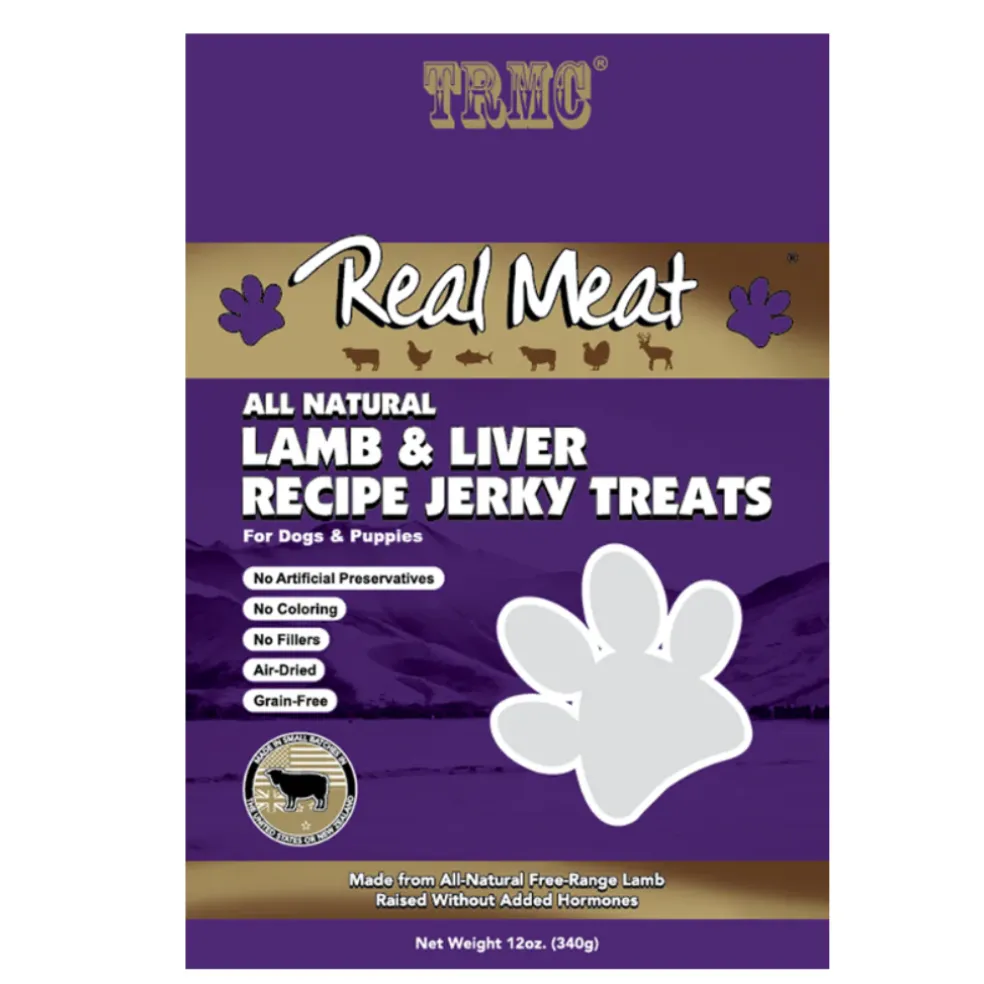 Real Meat All Natural Lamb & Liver Jerky Treats for Dogs