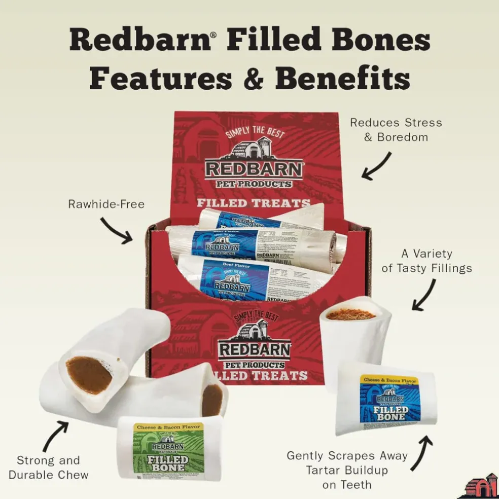 Redbarn Beef Filled Bone Chew for Dogs