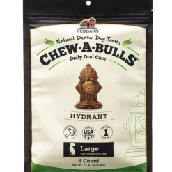 Redbarn Chew-A-Bulls Hydrant Shaped Dental Chews for Dogs