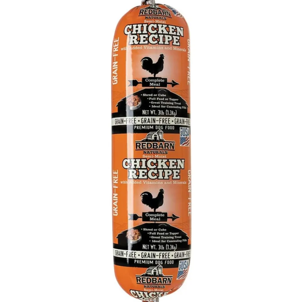 Redbarn Grain-Free Chicken Recipe Rolled Food For Dogs (3 lb)