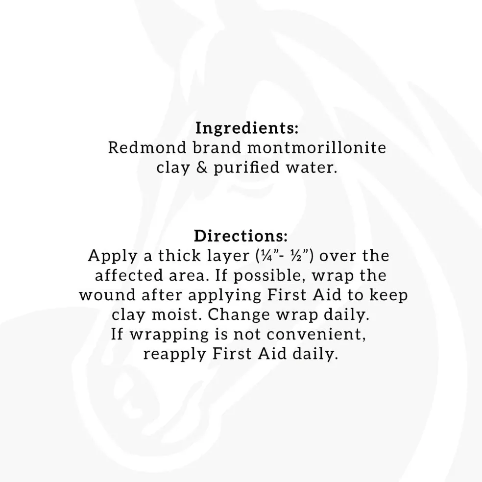Redmond First Aid All Natural Hydrated Clay for Horses (8 oz)