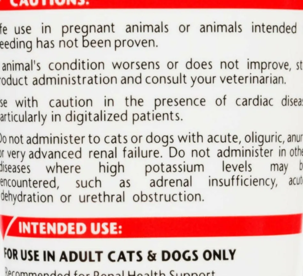 Renal K+ Gel Kidney Supplement for Cats & Dogs (5 oz)