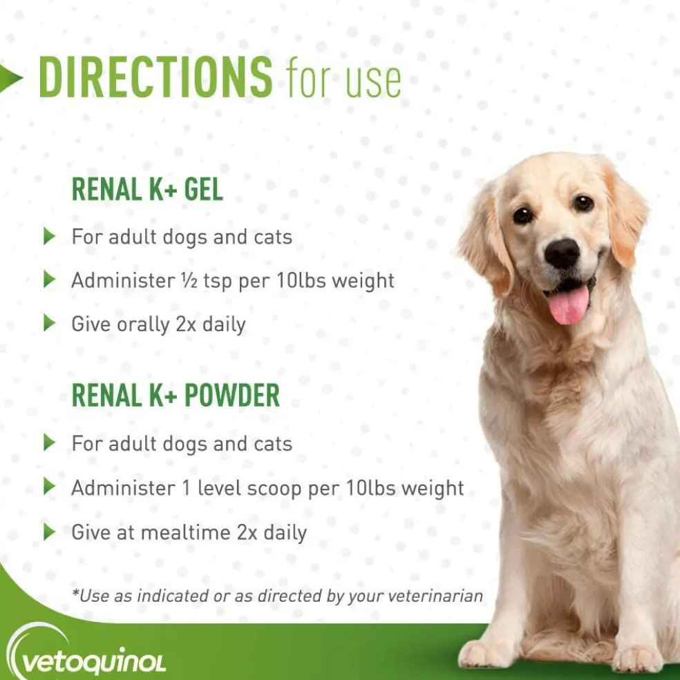 Renal K+ Gel Kidney Supplement for Cats & Dogs (5 oz)