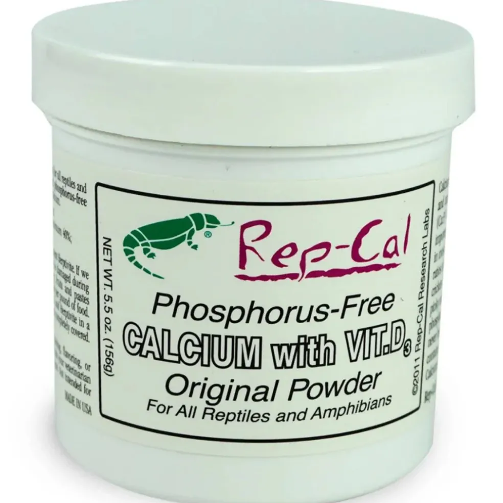Rep-Cal Phosphorous-Free Calcium with Vitamin D3 Original Powdered Supplement (5.5 oz)