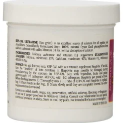Rep-Cal Phosphorous-Free Calcium with Vitamin D3 Ultrafine Powdered Supplement For Reptiles (3.3 oz)