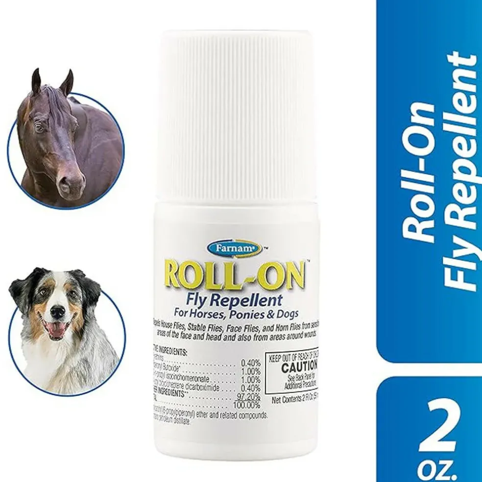 Roll-On Fly Repellent for Horses, Ponies, & Dogs (2 oz)
