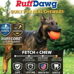 Ruff Dawg Ball Indestructible Dog Toy, Assorted Colors