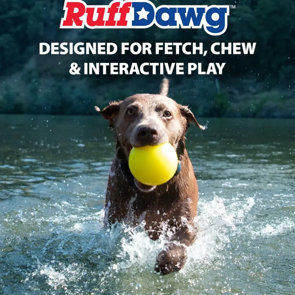 Ruff Dawg Ball Indestructible Dog Toy, Assorted Colors