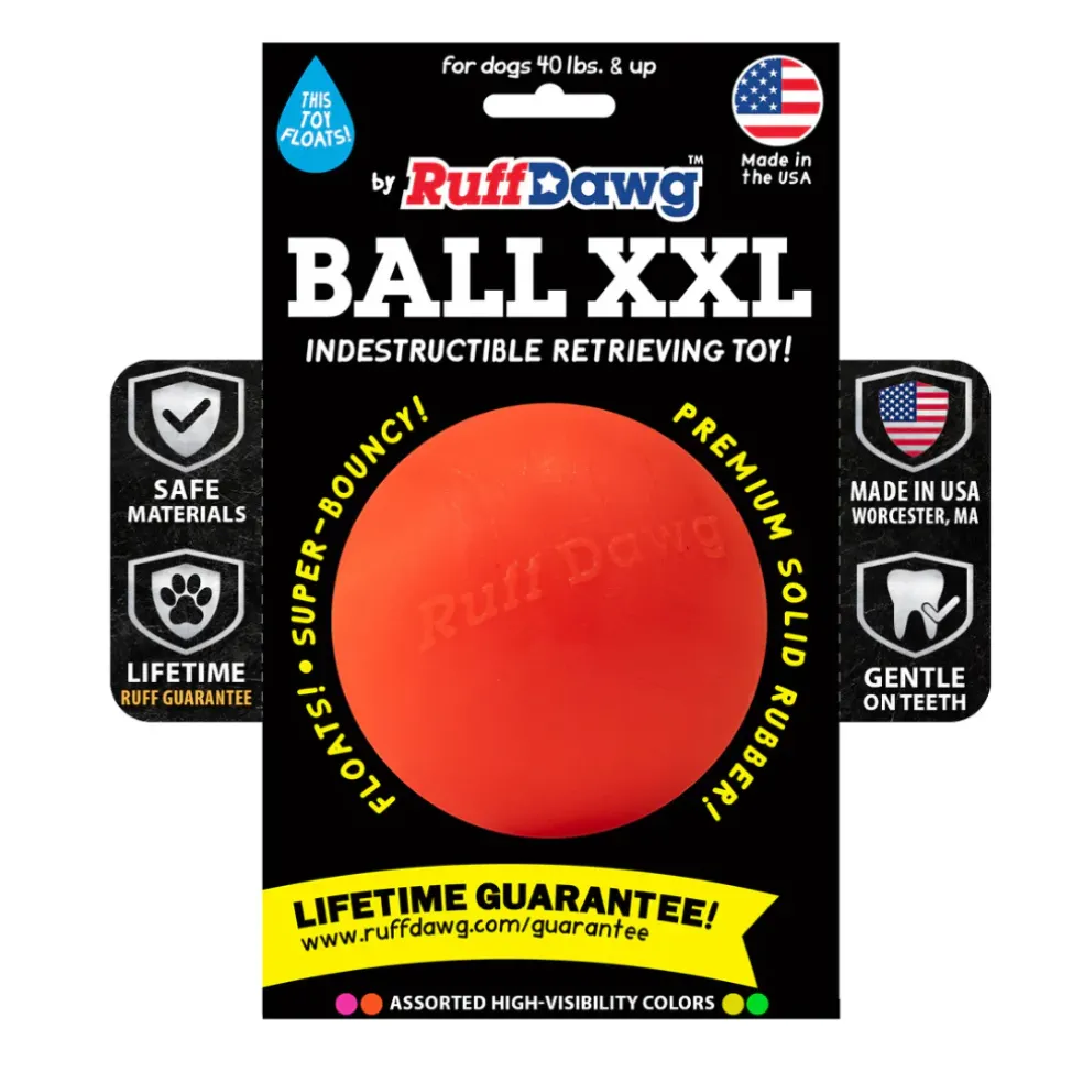 Ruff Dawg Ball Indestructible Dog Toy, Assorted Colors