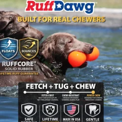 Ruff Dawg Big Dawg Indestructible Dog Toy, Assorted Colors