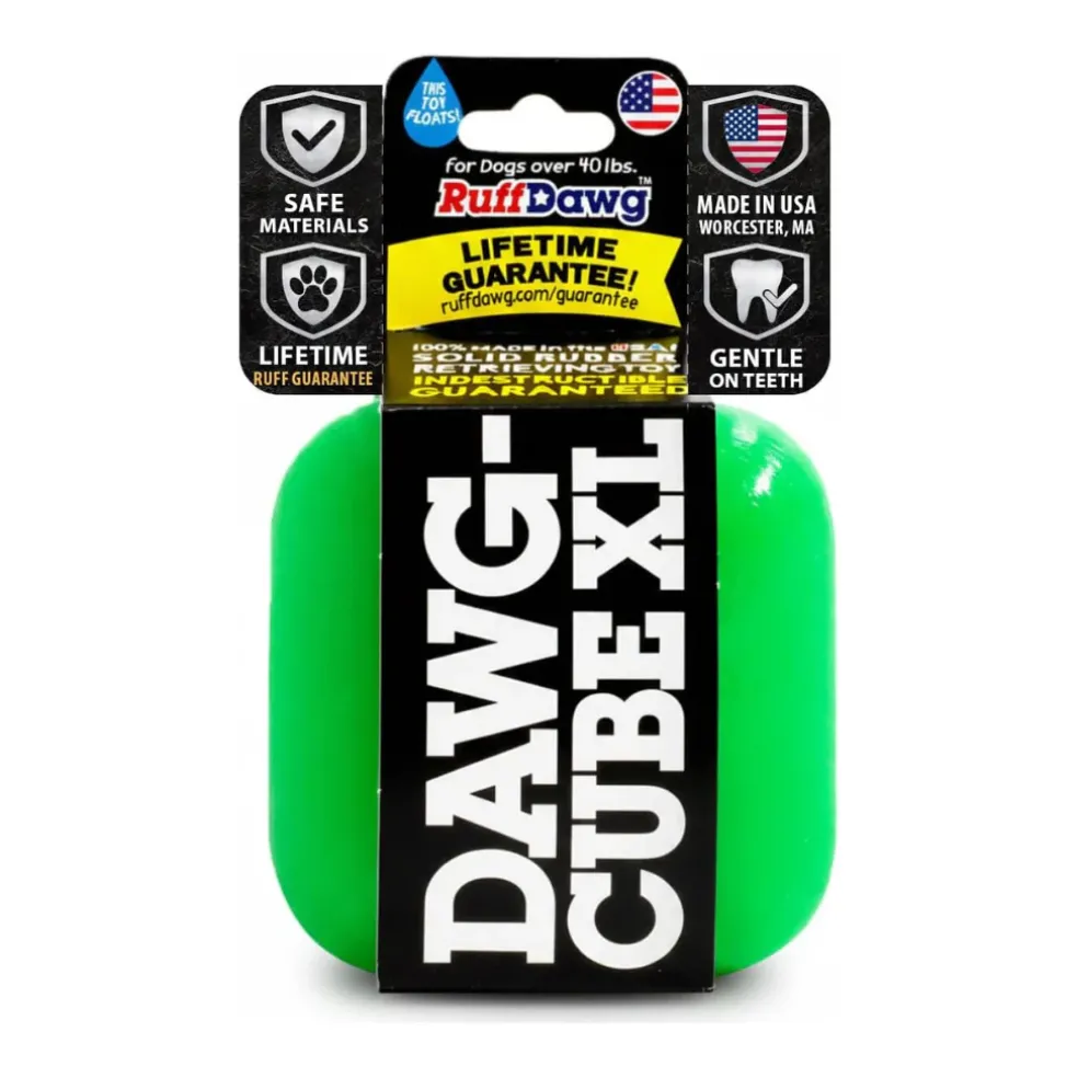 Ruff Dawg Dawg-Cube Indestructible Dog Toy, Assorted Colors
