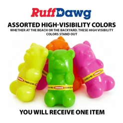 Ruff Dawg Gummy Bear Crunch Durable Dog Toy, Assorted Colors