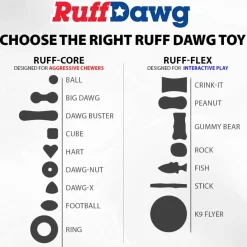 Ruff Dawg Gummy Bear Crunch Durable Dog Toy, Assorted Colors