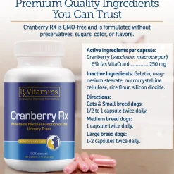 Rx Vitamins Cranberry Rx For Dogs and Cats (90 caps)