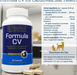 Rx Vitamins Formula CV For Dogs and Cats (90 caps)