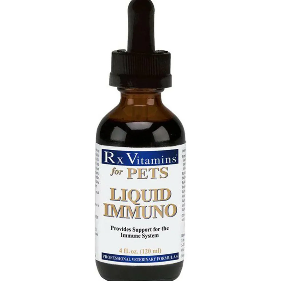 Rx Vitamins Liquid Immuno Immune Support for Cats & Dogs, Bacon Flavor