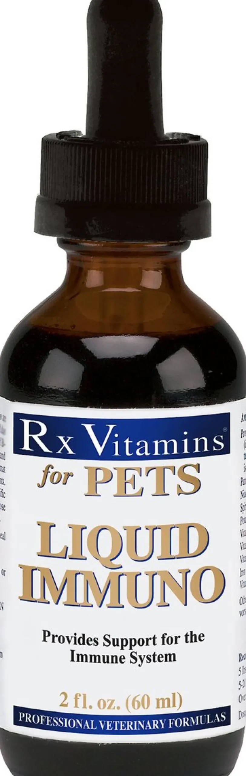Rx Vitamins Liquid Immuno Immune Support for Cats & Dogs, Bacon Flavor