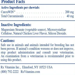 Rx Vitamins RXCurcuWIN Immune Support for Dogs & Cats (90 chewtabs)