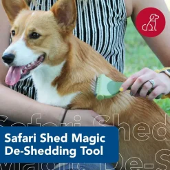 Safari by Coastal Shed Magic De-Shedding Tool for Dogs with Medium to Long Hair
