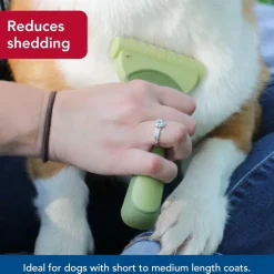 Safari by Coastal Shed Magic De-Shedding Tool for Dogs with Medium to Long Hair