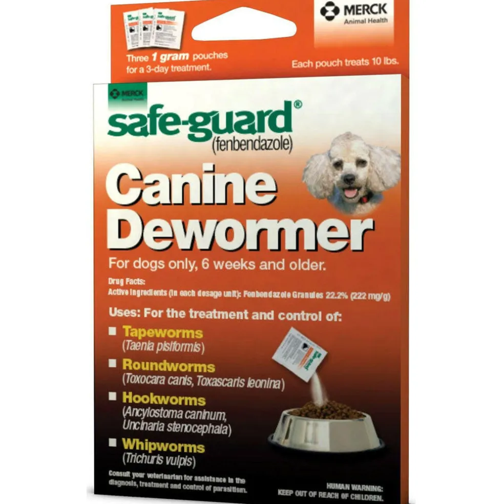 Safe-Guard Dewormer for Puppies & Small Dogs (1g x 3 sachets)