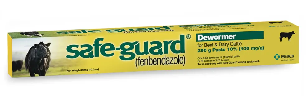 Safe-Guard (fenbendazole 10%) Paste for Beef & Dairy Cattle (290 g)