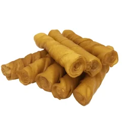 Savory Prime Beggar Bone Pork Skin Twists Treats For Dogs