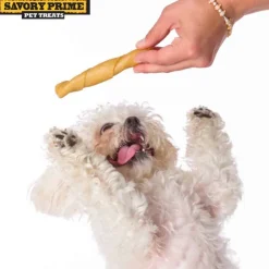 Savory Prime Beggar Bone Pork Skin Twists Treats For Dogs