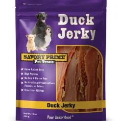 Savory Prime Natural Duck Jerky Treats For Dogs