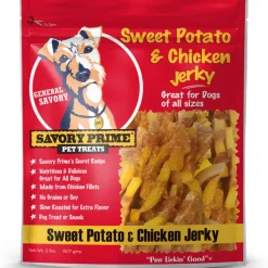 Savory Prime Sweet Potato & Chicken Jerky Treats For Dogs