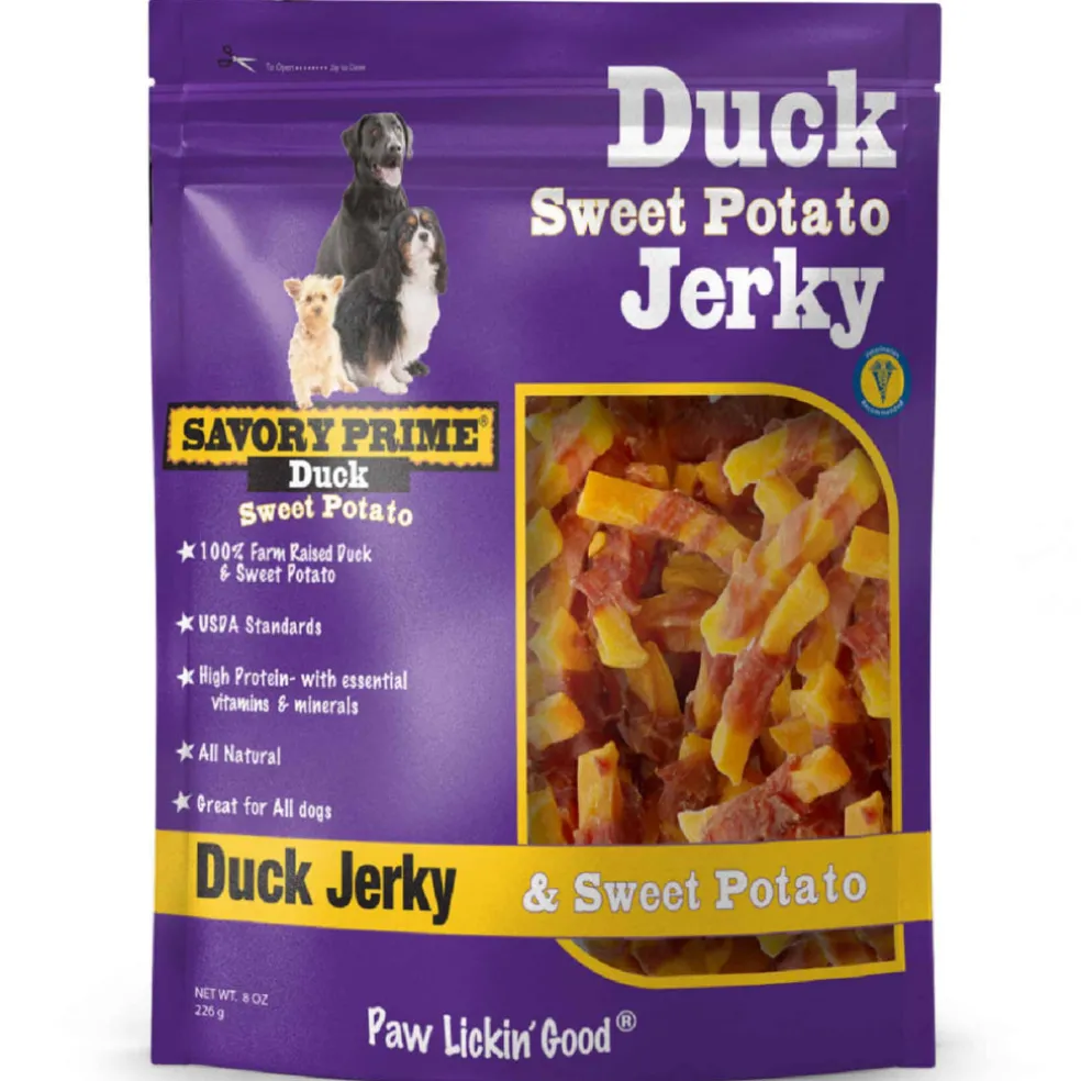 Savory Prime Sweet Potato & Duck Jerky Treats For Dogs