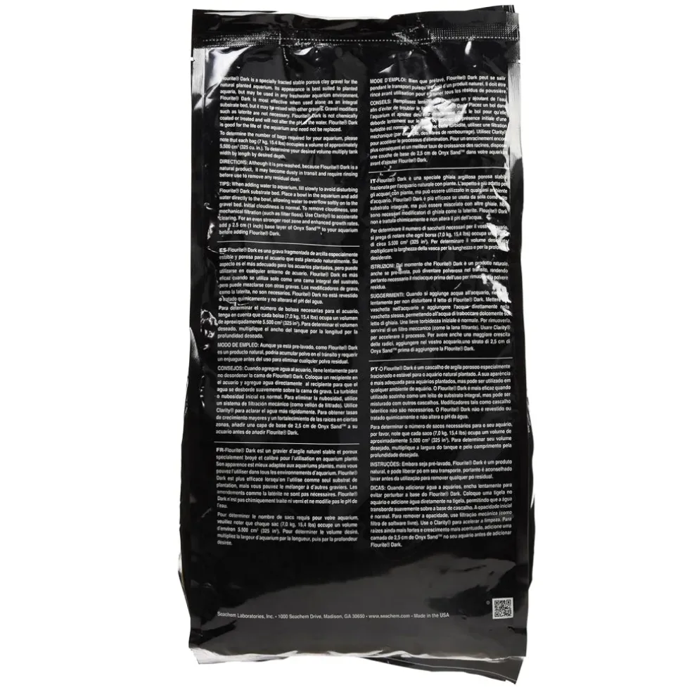 Seachem Laboratories Dark Flourite Natural Substrate for Planted Aquariums
