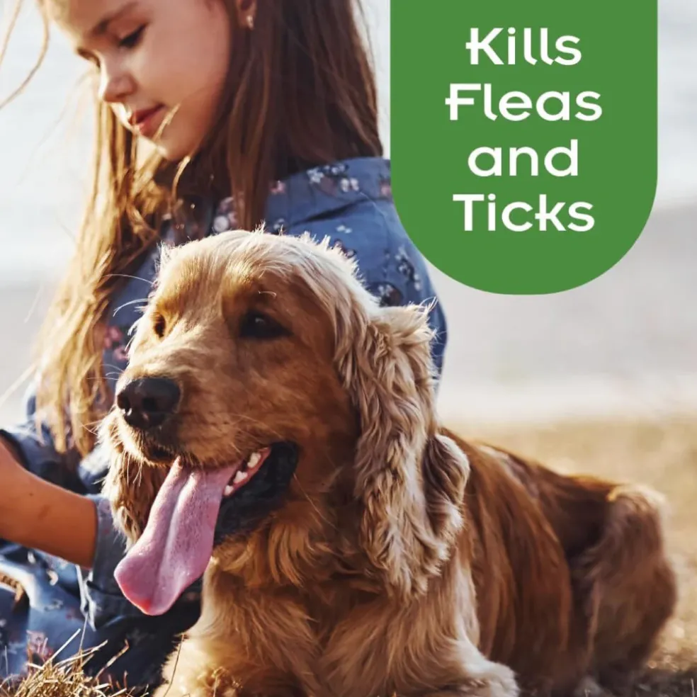 Sentry Flea & Tick Shampoo for Dogs- Sun Washed Linen Scent (18 oz)