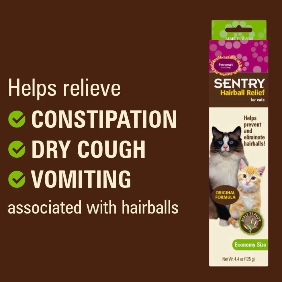 Sentry Hairball Relief Malt Flavor For Cats (4.4 oz)