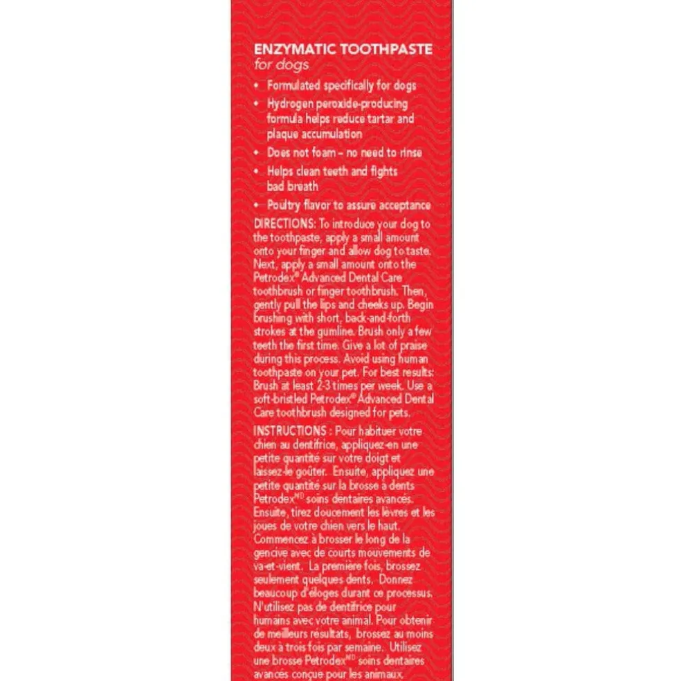 Sentry Petrodex Advanced Enzymatic Poultry Flavored Toothpaste for Dogs